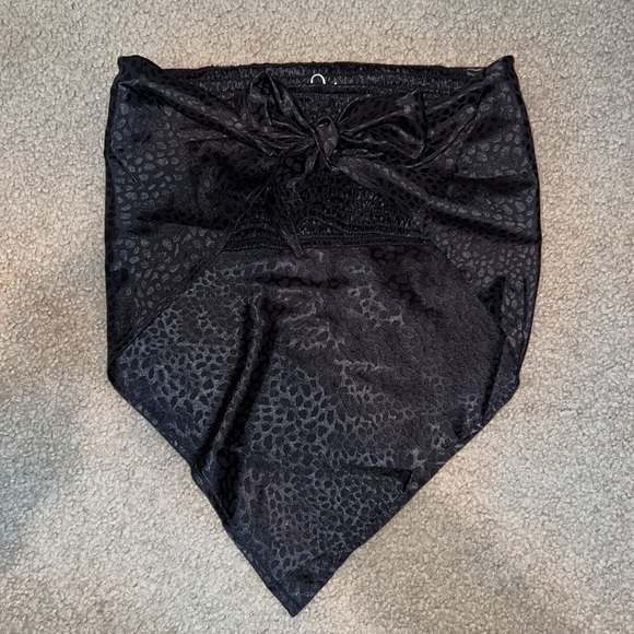 Jacquard Black Bandana Top / Medium - Picture 2 of 4